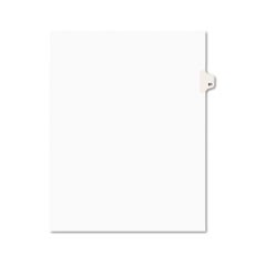 Preprinted Legal Exhibit Side Tab Index Dividers, Avery Style, 10-Tab, 81, 11 x 8.5, White, 25/Pack, (1081)