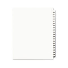 Preprinted Legal Exhibit Side Tab Index Dividers, Avery Style, 25-Tab, 126 to 150, 11 x 8.5, White, 1 Set, (1335)