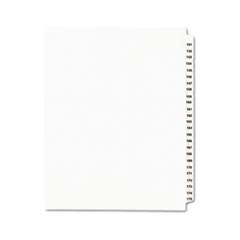 Preprinted Legal Exhibit Side Tab Index Dividers, Avery Style, 25-Tab, 151 to 175, 11 x 8.5, White, 1 Set, (1336)