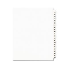 Preprinted Legal Exhibit Side Tab Index Dividers, Avery Style, 25-Tab, 176 to 200, 11 x 8.5, White, 1 Set, (1337)