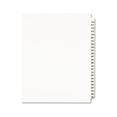 Preprinted Legal Exhibit Side Tab Index Dividers, Avery Style, 25-Tab, 276 to 300, 11 x 8.5, White, 1 Set, (1341)