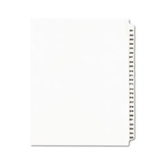 Preprinted Legal Exhibit Side Tab Index Dividers, Avery Style, 25-Tab, 301 to 325, 11 x 8.5, White, 1 Set, (1342)