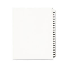 Preprinted Legal Exhibit Side Tab Index Dividers, Avery Style, 25-Tab, 376 to 400, 11 x 8.5, White, 1 Set, (1345)