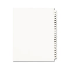 Preprinted Legal Exhibit Side Tab Index Dividers, Avery Style, 25-Tab, 401 to 425, 11 x 8.5, White, 1 Set, (1346)