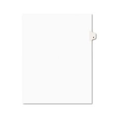 Preprinted Legal Exhibit Side Tab Index Dividers, Avery Style, 26-Tab, F, 11 x 8.5, White, 25/Pack, (1406)