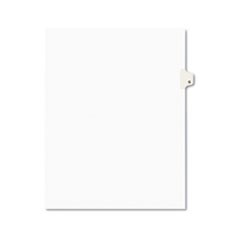 Preprinted Legal Exhibit Side Tab Index Dividers, Avery Style, 26-Tab, G, 11 x 8.5, White, 25/Pack, (1407)