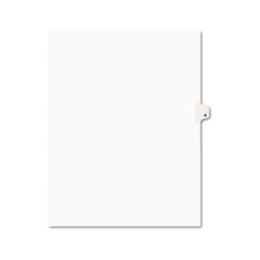 Preprinted Legal Exhibit Side Tab Index Dividers, Avery Style, 26-Tab, K, 11 x 8.5, White, 25/Pack, (1411)