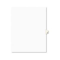 Preprinted Legal Exhibit Side Tab Index Dividers, Avery Style, 26-Tab, O, 11 x 8.5, White, 25/Pack, (1415)