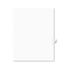 Preprinted Legal Exhibit Side Tab Index Dividers, Avery Style, 26-Tab, Q, 11 x 8.5, White, 25/Pack, (1417)