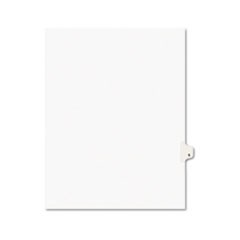 Preprinted Legal Exhibit Side Tab Index Dividers, Avery Style, 26-Tab, S, 11 x 8.5, White, 25/Pack, (1419)