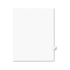 Preprinted Legal Exhibit Side Tab Index Dividers, Avery Style, 26-Tab, U, 11 x 8.5, White, 25/Pack, (1421)