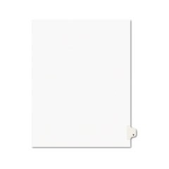 Preprinted Legal Exhibit Side Tab Index Dividers, Avery Style, 26-Tab, Y, 11 x 8.5, White, 25/Pack, (1425)