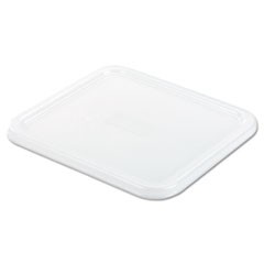 SpaceSaver Square Container Lids, 8.8w x 8.75d, White