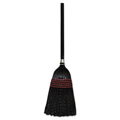 Flagged Tip Poly Bristle Janitor Brooms, 57-58-1/2