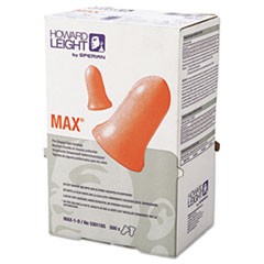 MAX-1 D Single-Use Earplugs, Cordless, 33NRR, Coral, LS 500 Refill