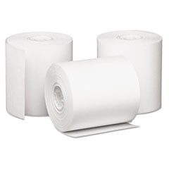 Impact Bond Paper Rolls, 3" x 85 ft, White, 50/Carton