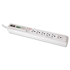 SurgeArrest Surge Protector, 6 Outlets, 3 ft, 1020 Joules, White