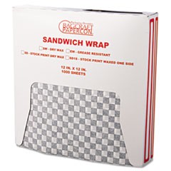 WRAP,PPR SNDWCH 12X12 BL