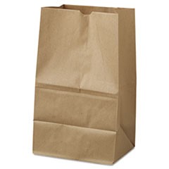 Grocery Paper Bags, 40 lb Capacity, #20 Squat, 8.25" x 5.94" x 13.38", Kraft, 500 Bags