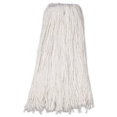 Mop Head, Premium Standard Head, Rayon Fiber, 32oz, White, 12/Carton