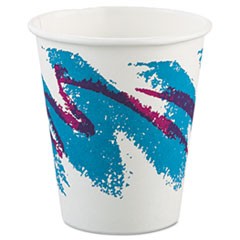 Jazz Paper Hot Cups, 6oz, Polycoated, 50/Bag, 20 Bags/Carton