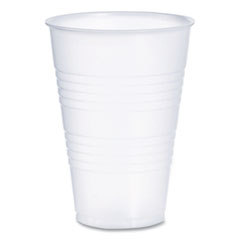 High-Impact Polystyrene Cold Cups, 14 oz, Translucent, 50 Cups/Sleeve. 20 Sleeves/Carton