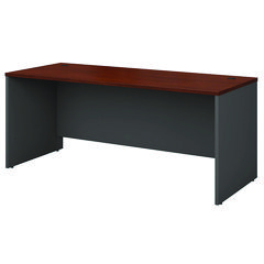 Series C Collection Desk Shell, 71.13" x 29.38" x 29.88", Hansen Cherry/Graphite Gray