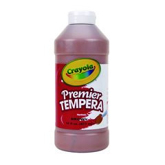 Premier Tempera Paint, Brown, 16 oz Bottle