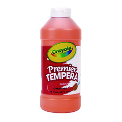 Premier Tempera Paint, Orange, 16 oz Bottle