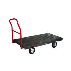 Heavy-Duty Platform Truck Cart, 1,200 lb Capacity, 24 x 48 Platform, Black