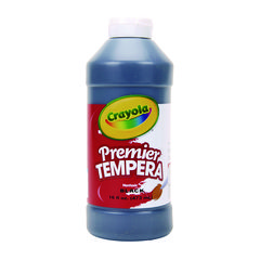 Premier Tempera Paint, Black, 16 oz Bottle