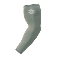 Chill-Its 6690 Performance Knit Cooling Arm Sleeve, Polyester/Spandex, Large, Gray, Pair, Ships in 1-3 Business Days