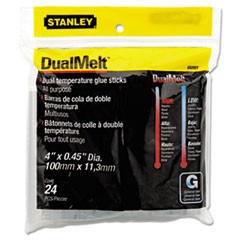 Dual Temperature Glue Sticks, 0.45" x 4", Dries Clear, 24/Pack