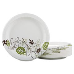 Pathways Soak-Proof Shield Mediumweight Paper Plates, Dispenser Box, 8.5