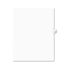 Preprinted Legal Exhibit Side Tab Index Dividers, Avery Style, 10-Tab, 11, 11 x 8.5, White, 25/Pack