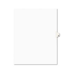 Preprinted Legal Exhibit Side Tab Index Dividers, Avery Style, 10-Tab, 12, 11 x 8.5, White, 25/Pack