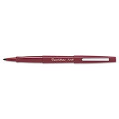 Point Guard Flair Bullet Point Stick Pen, Cranberry Ink, 1.4mm