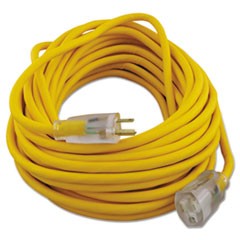 Polar/Solar Outdoor Extension Cord, 50ft, Yellow