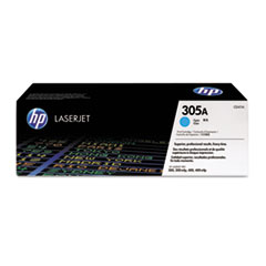 HP 305A, (CE411A) Cyan Original LaserJet Toner Cartridge