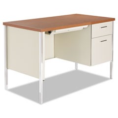 Single Pedestal Steel Desk, 45.25
