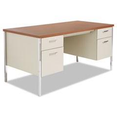 Double Pedestal Steel Desk, 60