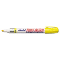 Valve Action Paint Marker, Medium Bullet Tip, Yellow