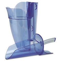 Saf-T-Scoop & Guardian System for Ice Machines, 64-86 oz, Transparent Blue