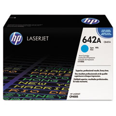 HP 642A, (CB401A) Cyan Original LaserJet Toner Cartridge