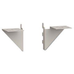 Initiate Worksurface Bracket Kit, Steel, Light Gray