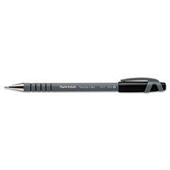 FlexGrip Ultra Ballpoint Pen, Stick, Fine 0.8 mm, Black Ink, Gray Barrel, Dozen