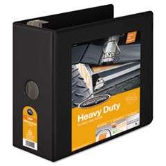 Heavy-Duty D-Ring View Binder with Extra-Durable Hinge, 3 Rings, 5