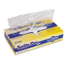 Satin-Pac High Density Polyethylene Deli Film Sheets, 10x10 3/4, Clear, 1000/PK