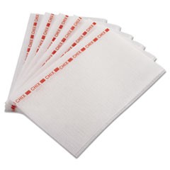 Food Service Towels, 13 x 21, Red/White, 150/Carton