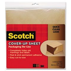 Cover-Up Sheet, 12 x 12, Brown, 6/Pk